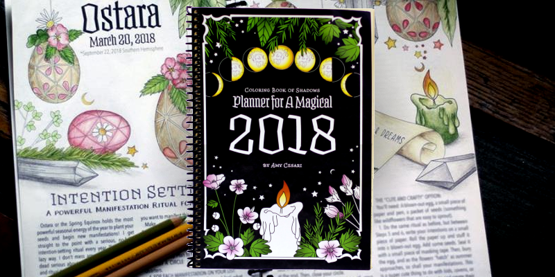 Coloring Book of Shadows Planner for a Magical 2018 Review